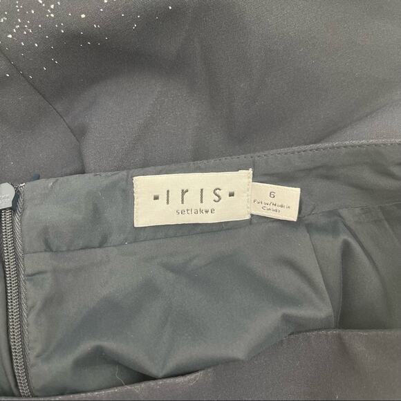 IRIS SETLAKWE Knit Pencil Skirt Wearable Art Canadian Luxury Designer Size 6 - Picture 3 of 14